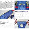 Niczu Hoist for Lifting Elderly, Deluxe Padded Toileting Patient Lift Sling with Head Support, Divided Leg Shower Sling for Patient Lifts, Heavy Duty Transfer Sling,M view 4