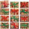 Marspark 48 Pcs Christmas Gift Card Holder Boxes with Ribbon Money Cash Envelopes Card Box for Xmas Party Present Wrap Decor(Simple Style) view 1