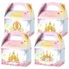 Nezyo Princess and Prince Treat Boxes - Pink & Blue Crown Cardboard Goodie Boxes for Birthday Party Favors(12 Pcs,Princess) view 1