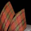 1 Pcs 2 1/2"W Plaid Wired Ribbon Orange Red Green Gold Color 5 Yards, Ribbon for Gift Wrapping | #AA120RK view 1