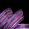 1 Pcs 1 1/2"W Plaid Sheer Wired Ribbon Purple Pink White Color 5 Yards, Ribbon for Gift Wrapping | #AA120RK view 1