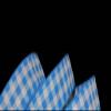 1 Pcs 1 1/2"W Large Checked Gingham Plaid Wired Ribbon Bright Blue White Color 5 Yards, Ribbon for Gift Wrapping | #AA120RK view 1