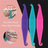 50 Pack Braces Rubber Band Tool Dental Elastic Rubber Bands Placers for Braces Disposable Plastic Orthodontic Elastic Placers (50 Count) view 3