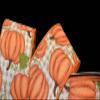 1 Pcs 2 1/2"W Gingham Wired Ribbon Pumpkin Beige White Color 10 Yards, Ribbon for Gift Wrapping | #AA120RK view 1