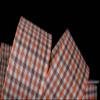 1 Pcs 2 1/2"W Gingham Wired Ribbon Orange Brown Ivory Color 10 Yards, Ribbon for Gift Wrapping | #AA120RK view 1