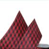 1 Pcs 1 1/2"W Gingham Wired Ribbon Red Black Color 10 Yards, Ribbon for Gift Wrapping | #AA120RK view 1