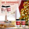 Patelai Christmas Coffee Tea Cup Sleeves Double-layer Paper Sleeves Fit 12 and 16oz Paper Cup Disposable Cup Paper for Hot Chocolate Coffee Tea or Cold Beverage (Stylish Style, 60 Pieces) view 2