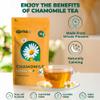100% Pure Chamomile Tea - Only Flowers without Stems, Chamomile Tea Bags Caffeine Free, 60 count, Calming Tea Te De Manzanilla by Aprika Life view 3