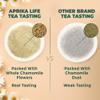 100% Pure Chamomile Tea - Only Flowers without Stems, Chamomile Tea Bags Caffeine Free, 60 count, Calming Tea Te De Manzanilla by Aprika Life view 4