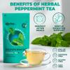 100% Pure Peppermint Tea - Only Mint Leaves without Stems, Peppermint Tea Bags, Caffeine-Free Tea Bags, 60 count, by Aprika Life view 3