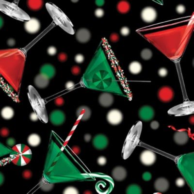 Benartex Sweet Holidays 12784 12 Black Holiday Cheer