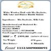 Ghasitaram Gifts Rakhi Gifts for Brothers White Wooden Thali with Mix Dryfruits, Milk Cake and Bhaiya Bhabhi Rakhis view 3