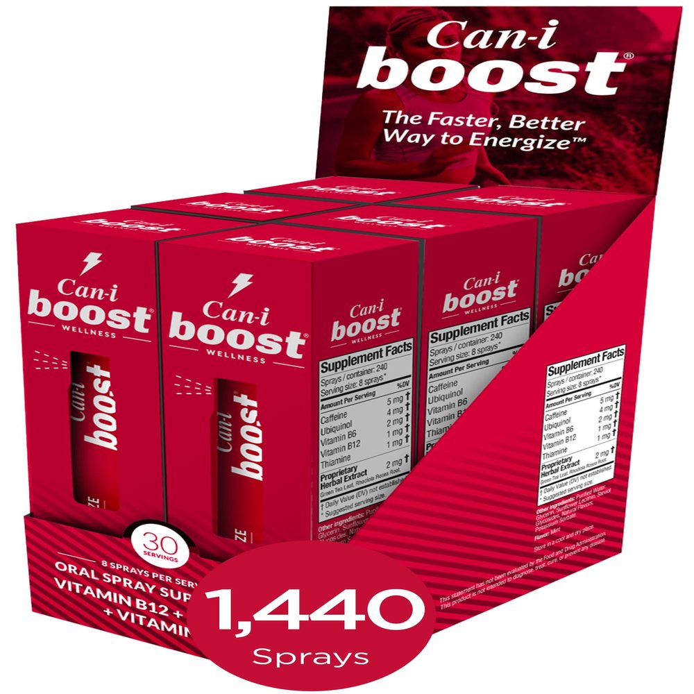 Fast-Acting Energy Spray for Shift Workers & Professionals  Feel Onnit Mental Energy in 15 Minutes, Focus & Alertness Support Oral Spray, 6 Pack (180 Servings)
