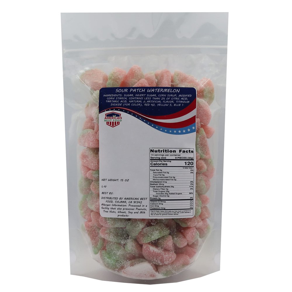 American Best Food Sour Watermelon Gummy Candy (15 Oz)