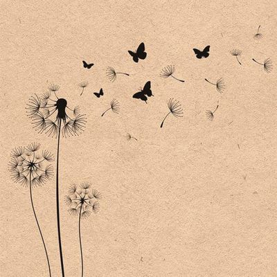 20-ct 13x13 Recycled Mother's Day Floral Napkins for Valentine Decoupage - Designer Dandelion 'Blow Away' 'Wish Come True' - Eco Compostable All Seasons