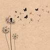 20-ct 13x13 Recycled Mother's Day Floral Napkins for Valentine Decoupage - Designer Dandelion 'Blow Away' 'Wish Come True' - Eco Compostable All Seasons view 2