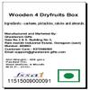 Ghasitaram Gifts Rakhi Gifts for Brothers Wooden 4 Dryfruits Box with 2 Green Beads Rakhis view 3