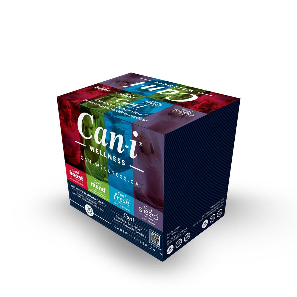 Cani Brands Feel Amazing Can-i Wellness Variety 12-Pack Oral Spray Retail Display Variety Pack
