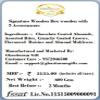 Ghasitaram Gifts Rakhi Gifts for Brothers Signature Wooden Box Wooden with 5 Assortments with 2 Green Beads Rakhis view 4