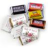 200pcs Personalized Wedding Candy Kit, Chocolate Party Favors for Guests, Candy Table Supplies (Custom Wrapped Miniatures, Kisses, Peanut Butter Cups) - Pink Floral view 3