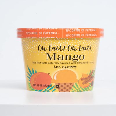Oh Lait! Oh Lait! Haitian Ice Cream MANGO ICE CREAM (PACK OF 4)