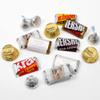 200pcs Personalized Wedding Chocolate Kit, Party Favors for Guests, Candy Buffet Supplies (Custom Wrapped Miniatures, Kisses, Peanut Butter Cups) - Rustic Photo view 1