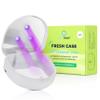 FRESH KNIGHT UVC Retainer Cleaner & Denture Cleaner - UV Retainer Case - Ideal for Invisalign & Mouth Guards - White UV Retainer Container - Convenient Travel Size view 1