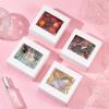BENECREAT 18Packs 4.7x4.7x2.4inch Clear PVC Square Window Gift Boxes, White Kraft Paper Present Boxes for Baby Showers, Weddings, Birthday Parties view 4