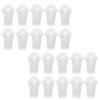 Hemoton 30sets Transparent Disposable Juice Cups Dome Lids Bubble Tea Beverage Cups for Cold Drinks for Parties and Events view 1