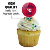 GRAPHICS & MORE University of Dayton Official Logo Cupcake Picks Toppers Decoration Set of 6 view 3