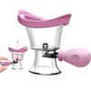 Abnaok Eye Wash Cup, Eye Wash Cleaner Kit Silicon Manual Air Pressure Tool Effective Rinse Clean Dust Makeup Irritants,Transparent with Storage Container view 1