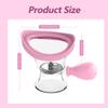Abnaok Eye Wash Cup, Eye Wash Cleaner Kit Silicon Manual Air Pressure Tool Effective Rinse Clean Dust Makeup Irritants,Transparent with Storage Container view 2