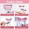 Abnaok Eye Wash Cup, Eye Wash Cleaner Kit Silicon Manual Air Pressure Tool Effective Rinse Clean Dust Makeup Irritants,Transparent with Storage Container view 4