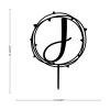 Acrylic Black Letter J Cake Topper Initial Name Flower Greenery For Wedding Anniversary Party Favors Floral Wreath Reusable Romantic Birthday Gifts For Men Women view 4