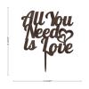 All You Need Is Love Mr & Mrs Wedding Cake Topper Silhouette Customize Country Bride & Groom Cake Toppers For Engagement Bride to Be Party Favors Wedding Gifts For Couple Wood view 4