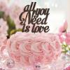 All You Need Is Love Bride & Groom Cake Toppers Mr And Mrs Wedding Cake Topper Silhouette Country Personalized For Engagement Bride to Be Party Favors Wedding Gifts For Couple Wood view 3