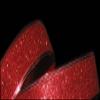 1 Pcs 1 1/2"W Wired Ribbon Red Glitter Color 5 Yards, Ribbon for Gift Wrapping | #AA120RK view 1