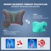 ZAMAT Neck and Shoulder Relaxer with Magnetic Therapy Pillowcase, Neck Stretcher Chiropractic Pillows for Pain Relief, Cervical Traction Device for Relieve TMJ Headache Muscle Tension Spine Alignment view 3