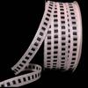 1 Pcs 3/8"W Woven Stitch Ribbon Light Pink Black Color 5 Yards, Ribbon for Gift Wrapping | #AA120RK view 1