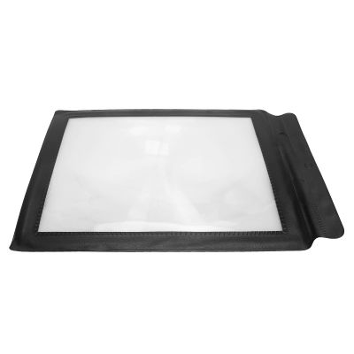 A4 Reading Magnifier, ANGGREK A4 Reading Magnifier Large Sheet Reading Magnifying Glass Reading Aid for Books Menus Newspap