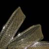 1 Pcs 1 1/2"W Wired Ribbon Gold Glitter Mesh 5 Yards, Ribbon for Gift Wrapping | #AA120RK view 1