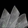 1 Pcs 1 1/2"W Sheer Wired Ribbon Iridescent Glitter White 5 Yards, Ribbon for Gift Wrapping | #AA120RK view 1