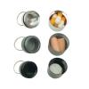 4 Pieces keychain pill holder,Waterproof Seal Small Pill Box Mountaineering Keychain Portable Aluminum Alloy Pill Container Portable Coin Storage earplug case (Silver) view 3