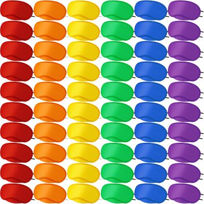 180 Pack Multicolor Eye Mask Sleep Blindfold Bulk, Sleeping Eye Cover for Party Games with Nose Pad and Adjustable Strap, Team Building Games Women Men Kids, 10 Colors, Individual Package