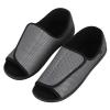 Mens Diabetic Recovery Slippers Open Toe Wide Width Edema Shoes Adjustable Walking Shoes Memory Foam Slide Slippers Footwear for Arthritis Swollen Feet Elderly Senior Indoor Outdoor Use view 1