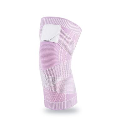 LTLCLZ 1PCS Sports Kneepad Men Women Pressurized Elastic Knee Pads Support Fitness Gear Basketball Volleyball Brace Protector Bandage,Pink,M