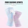 LTLCLZ 1PCS Sports Kneepad Men Women Pressurized Elastic Knee Pads Support Fitness Gear Basketball Volleyball Brace Protector Bandage,Pink,M view 3