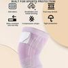 LTLCLZ 1PCS Sports Kneepad Men Women Pressurized Elastic Knee Pads Support Fitness Gear Basketball Volleyball Brace Protector Bandage,Pink,M view 4
