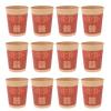 DOITOOL 50 Pcs Disposable Chinese Style Wedding Cups Paper Beverage Cups for Hot and Cold Drinks Party Supplies Home Restaurant Use view 1