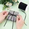 NBEADS 50 Yards 1/8 inch Single Face Velvet Ribbon, Black Satin Ribbon Polyester Velvet Ribbon for Choker Wedding Gift Wrapping Hair Bows Home Christmas Decoration view 3
